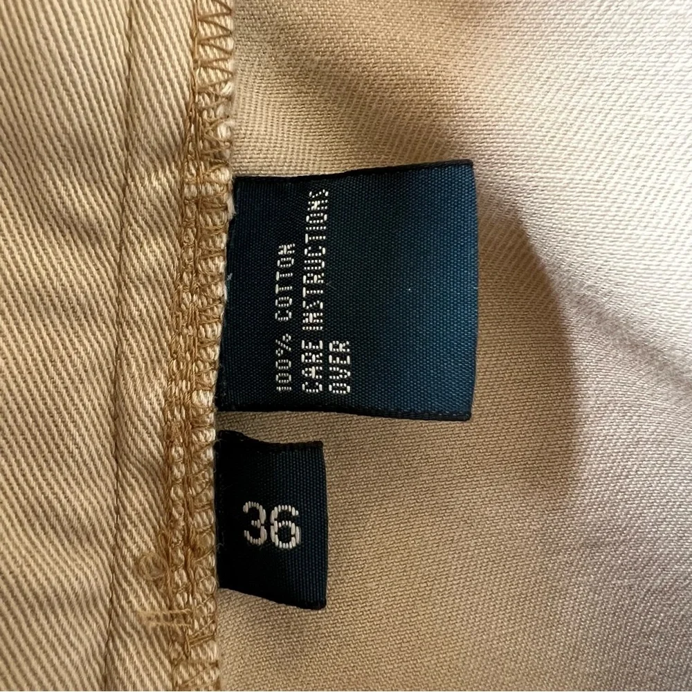 Polo By Ralph Lauren Cargo Shorts Men’s 36 Beige 10” Inseam Vintage Baggy Cotton